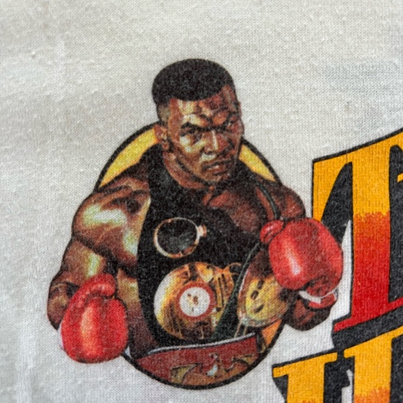 RARE Vintage 80s Mike Tyson Larry Holmes Trump Plaza Single Stitch Graphic Shirt - Picture 1 of 15